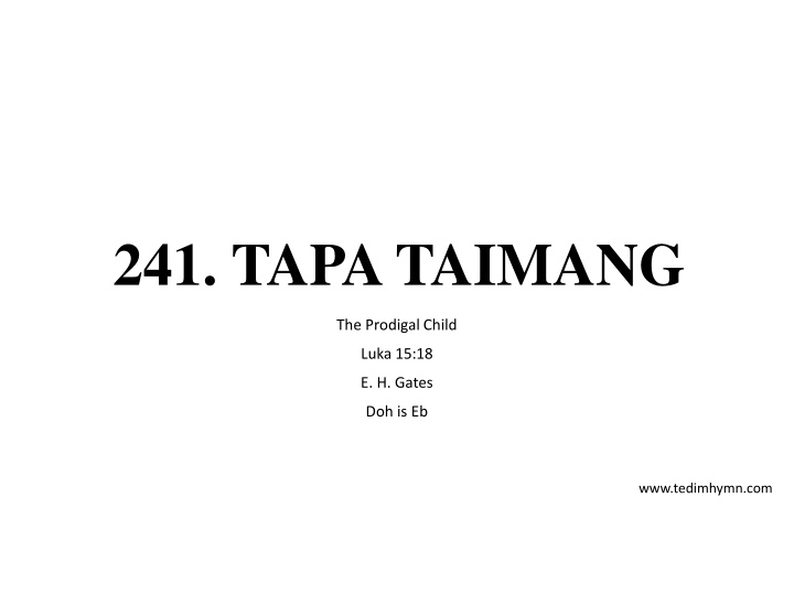 241 tapa taimang