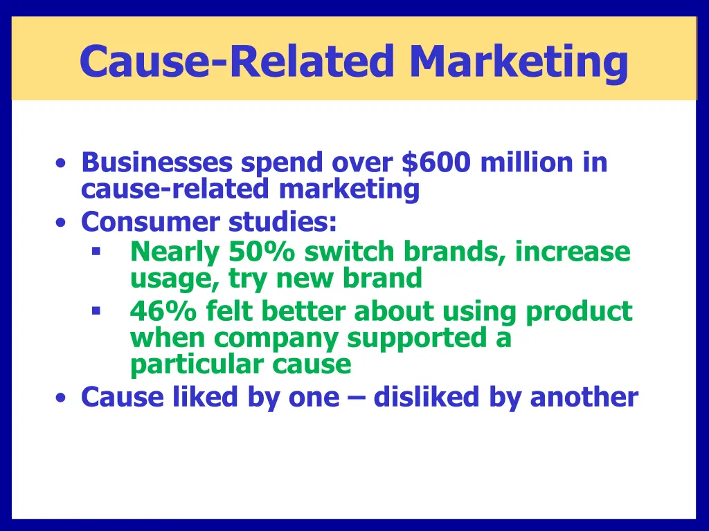 cause related marketing