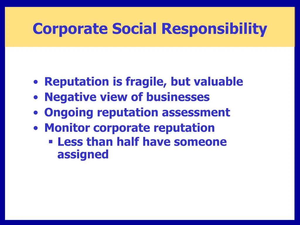 corporate social responsibility