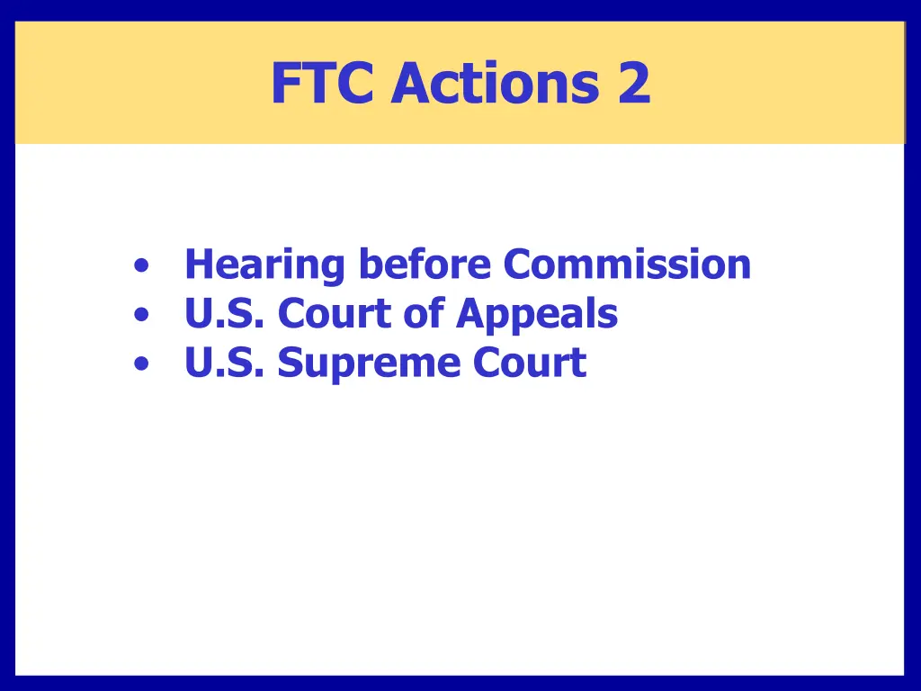 ftc actions 2