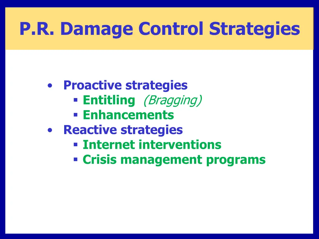 p r damage control strategies