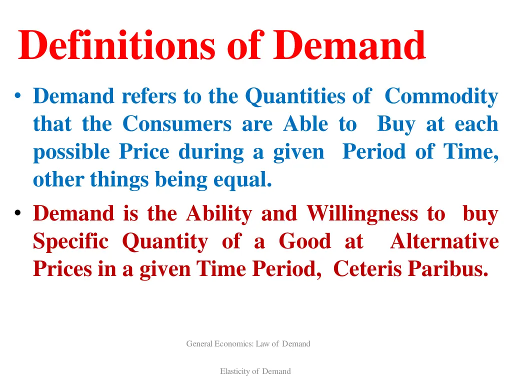 definitions of demand