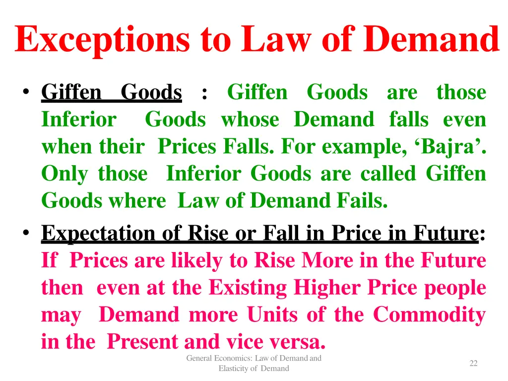exceptions to law of demand 1