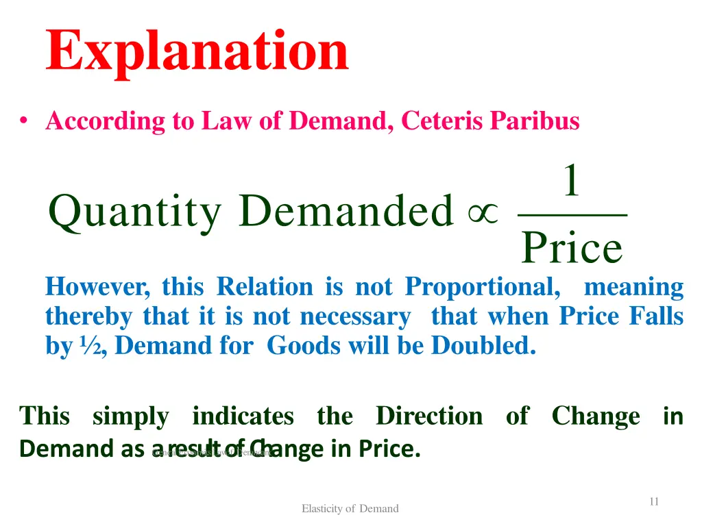 explanation