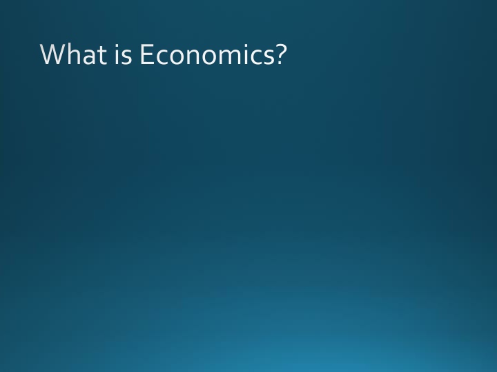 what is economics