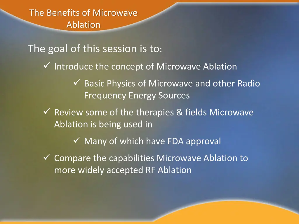 the benefits of microwave ablation 1