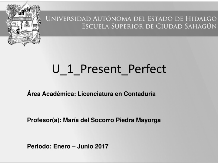 u 1 present perfect