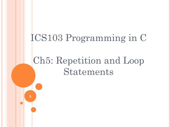 ics103 programming in c