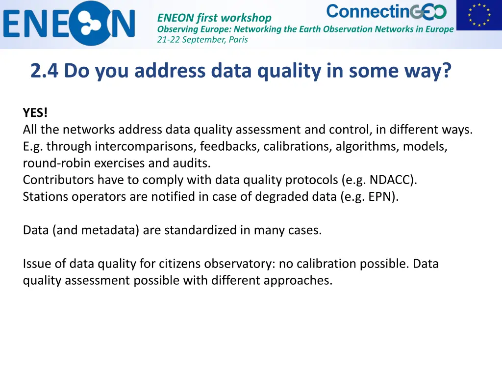 eneon first workshop observing europe networking 4