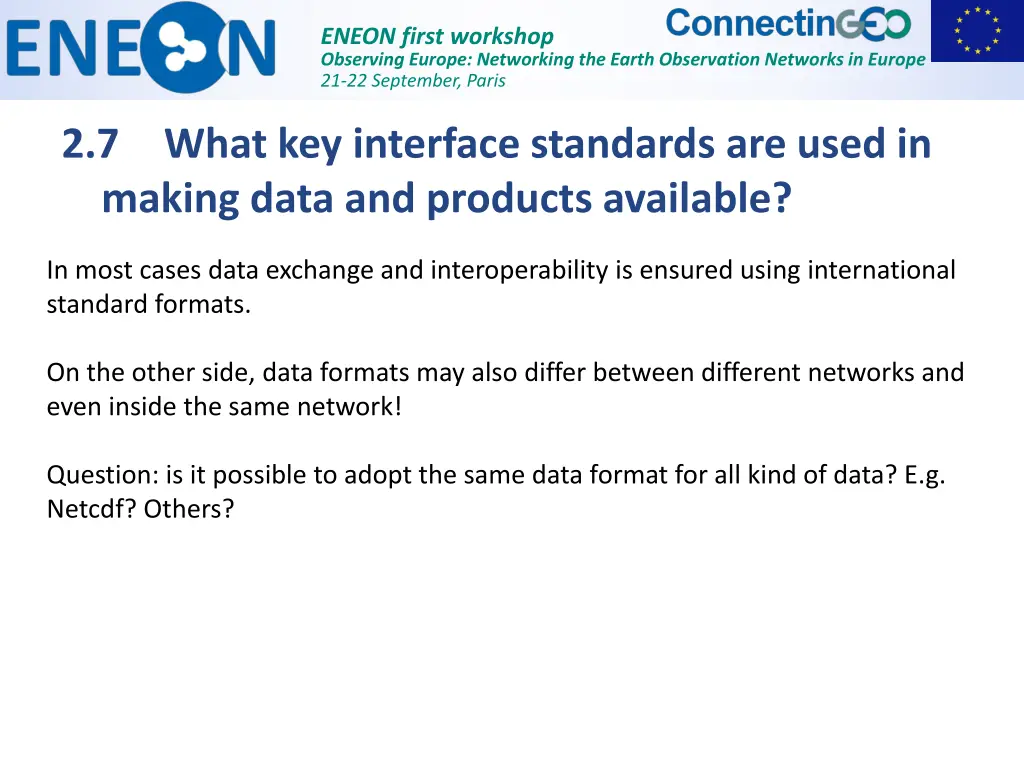 eneon first workshop observing europe networking 8