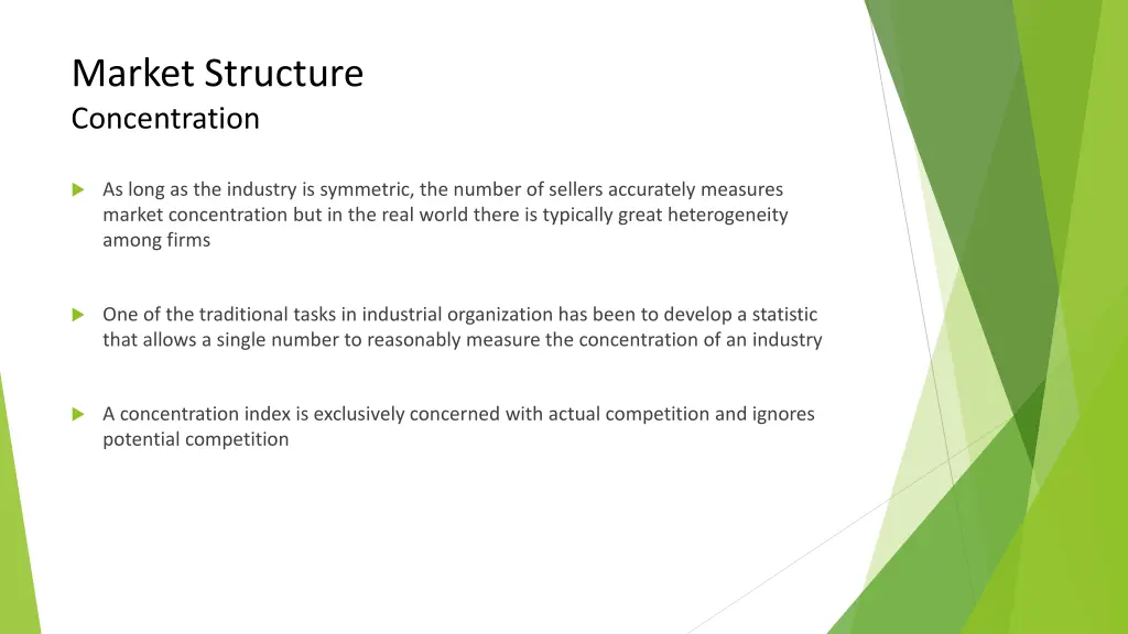 market structure concentration