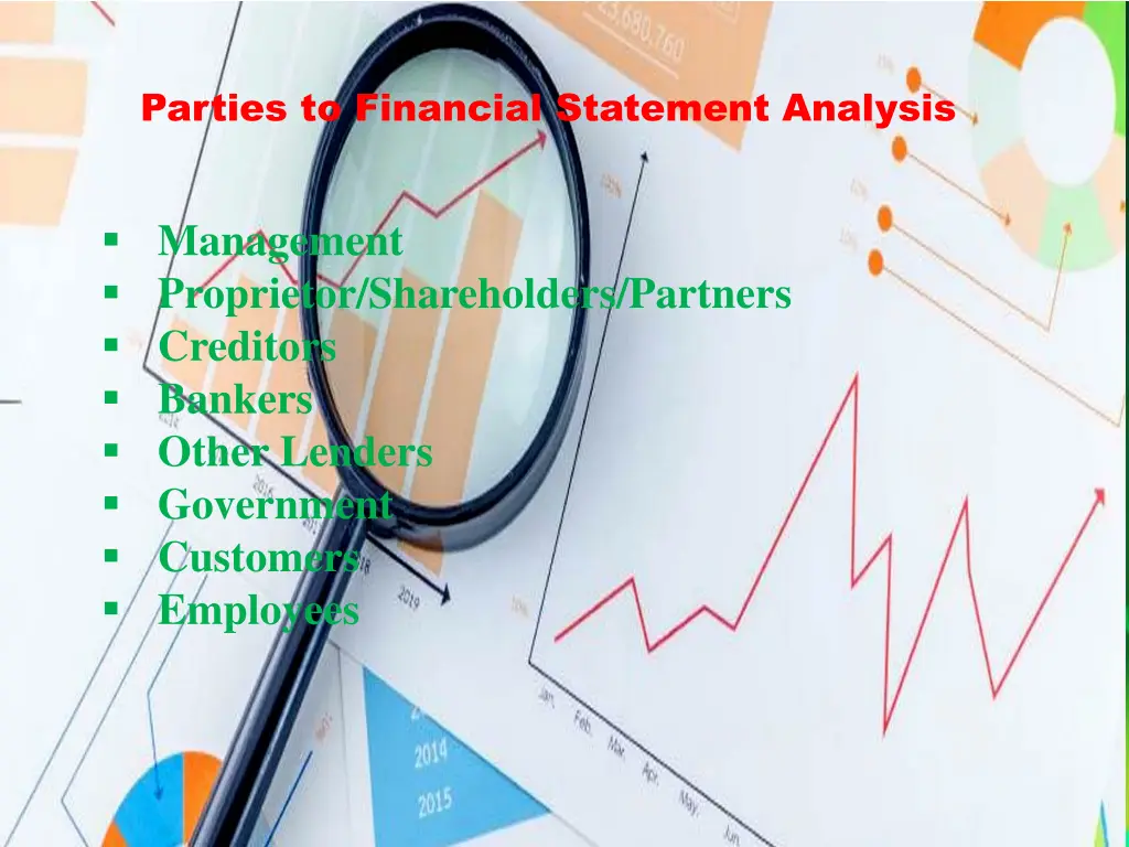 parties to financial statement analysis