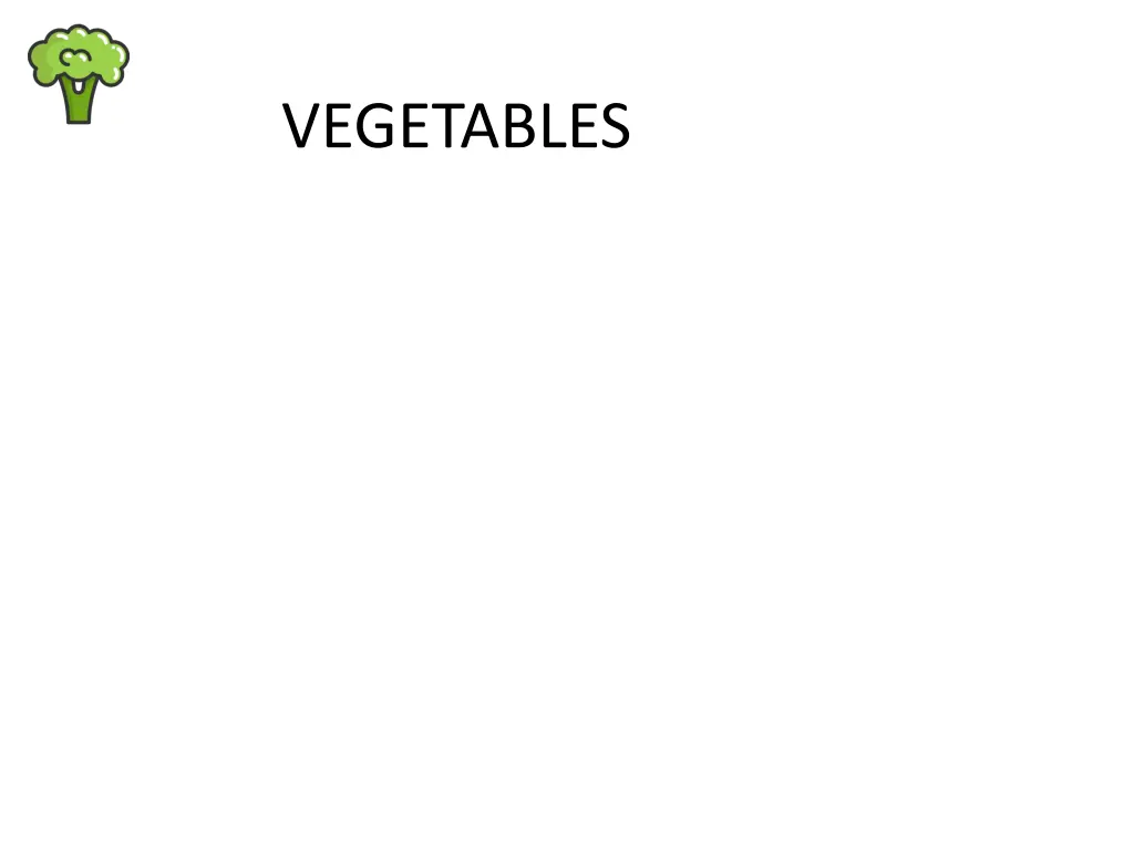 vegetables