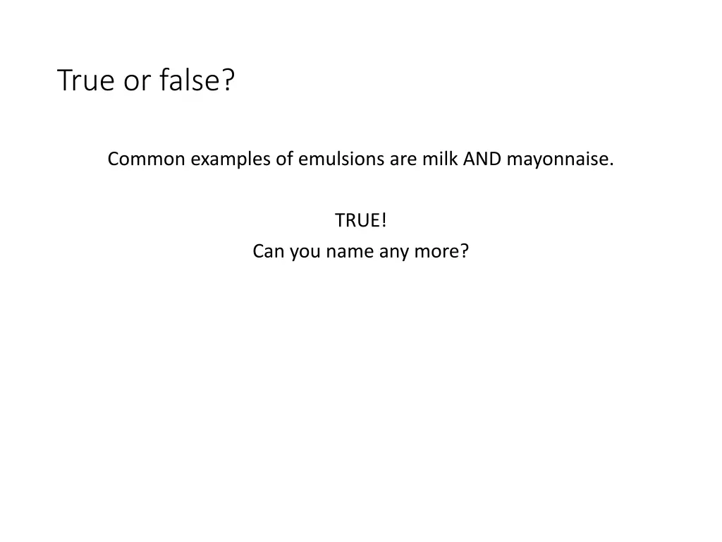 true or false 3