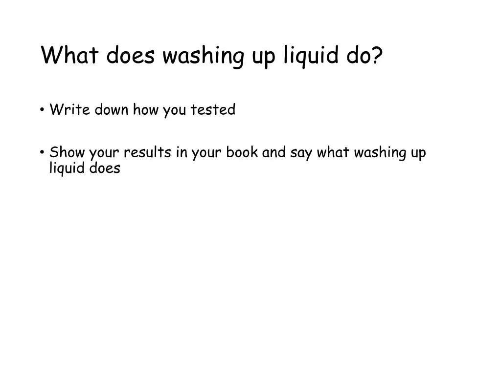 what does washing up liquid do