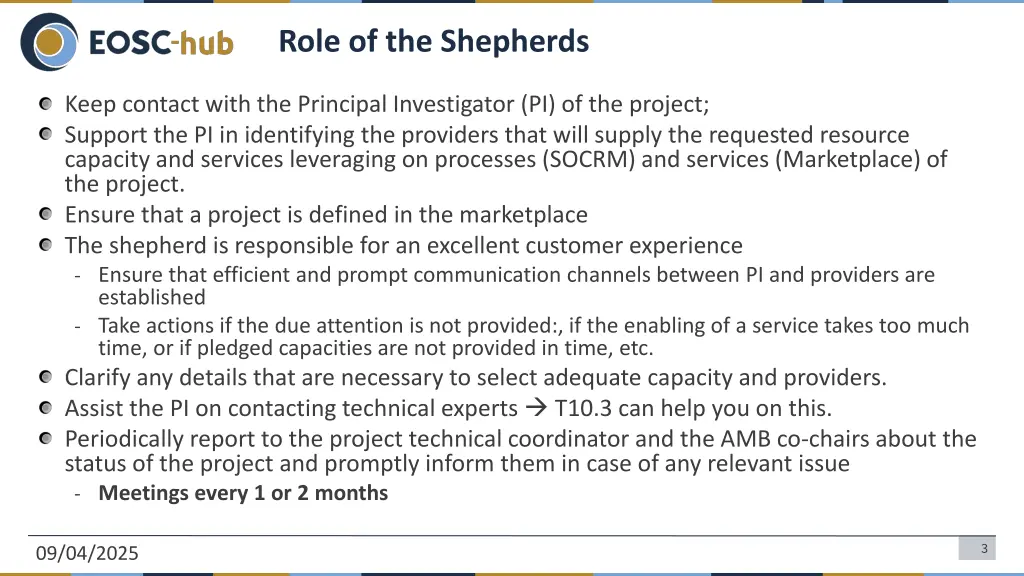 role of the shepherds