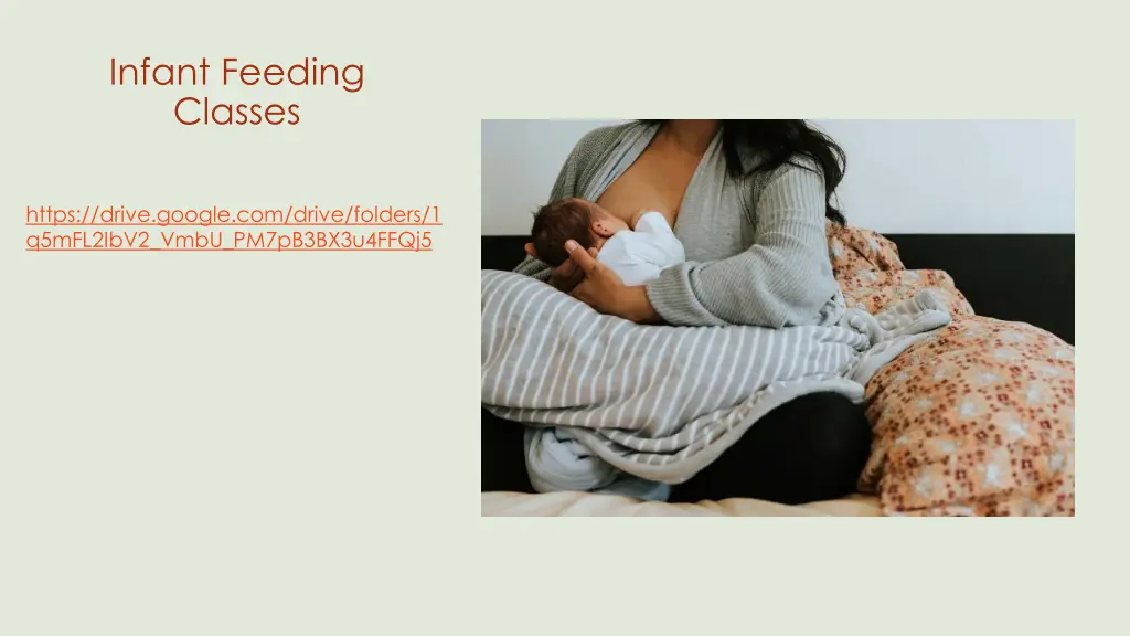 infant feeding classes