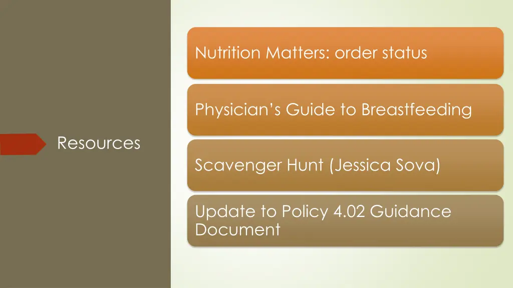 nutrition matters order status