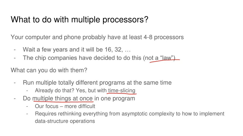 what to do with multiple processors