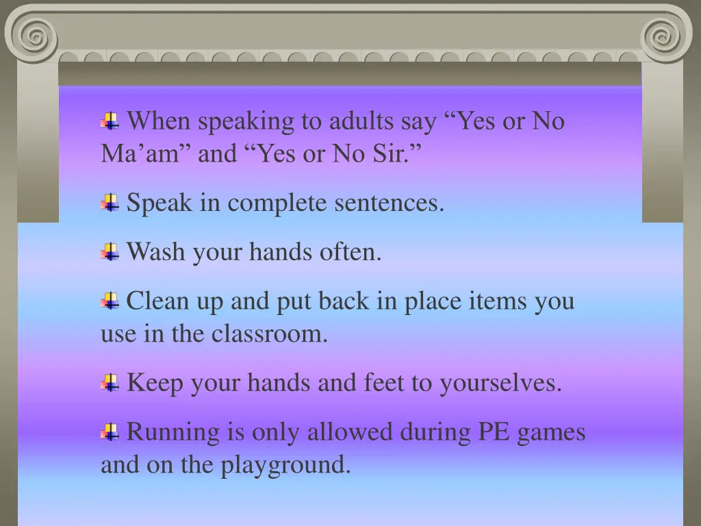 when speaking to adults