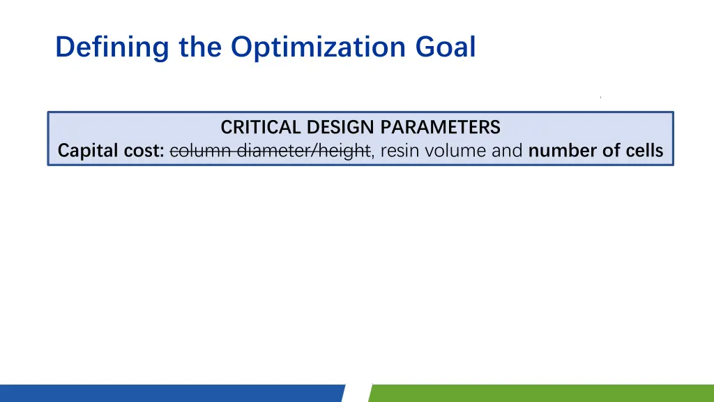 defining the optimization goal 1