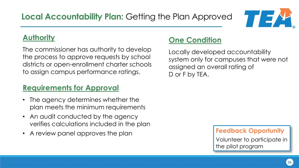 local accountability plan getting the plan