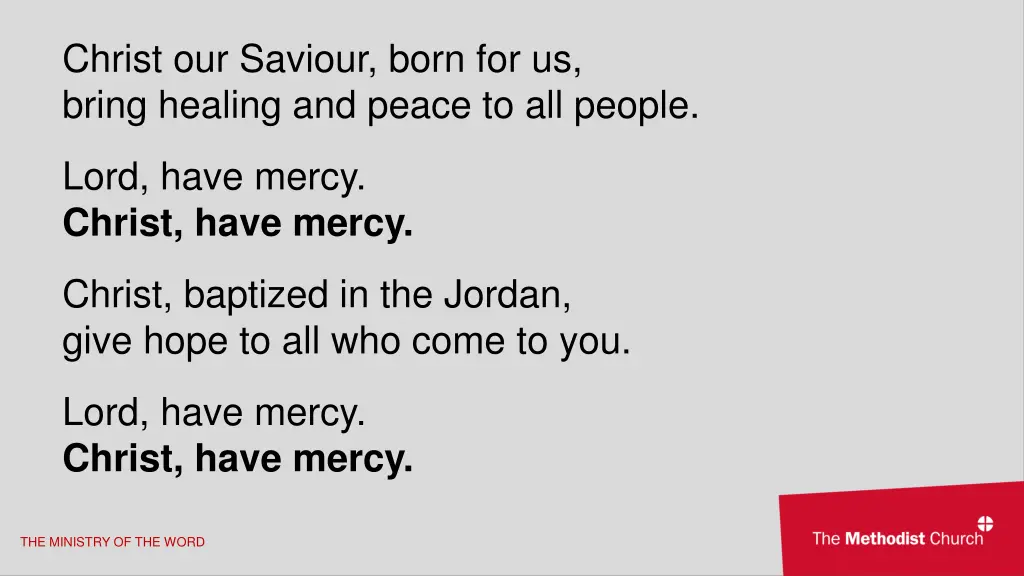 christ our saviour born for us bring healing
