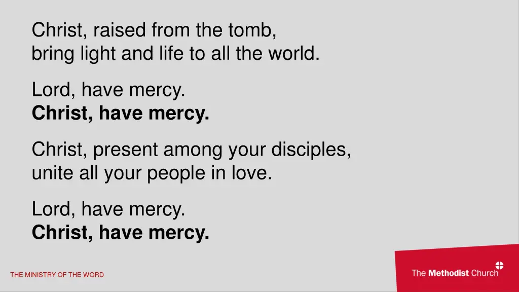 christ raised from the tomb bring light and life