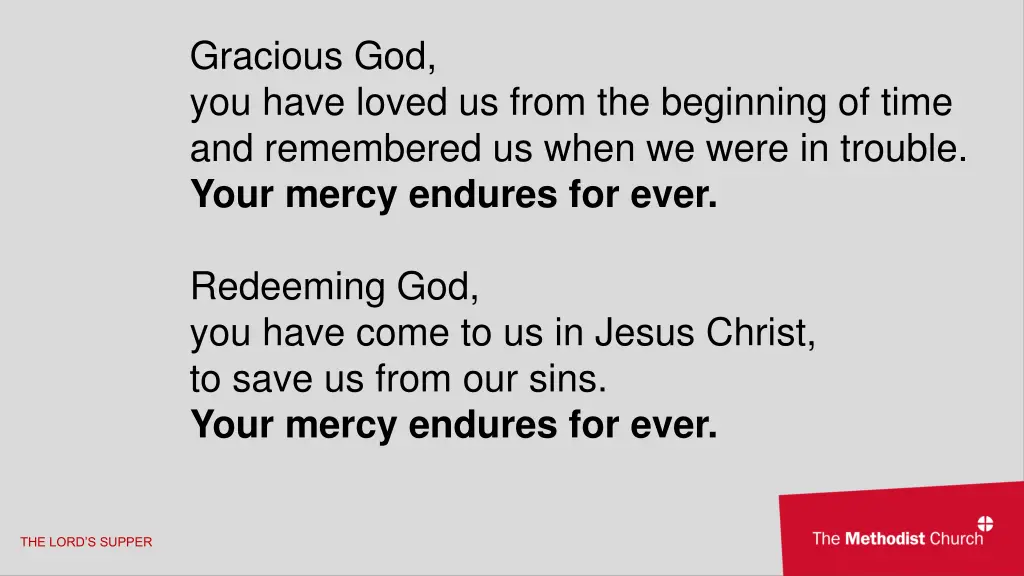 gracious god you have loved us from the beginning