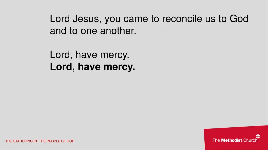 lord jesus you came to reconcile