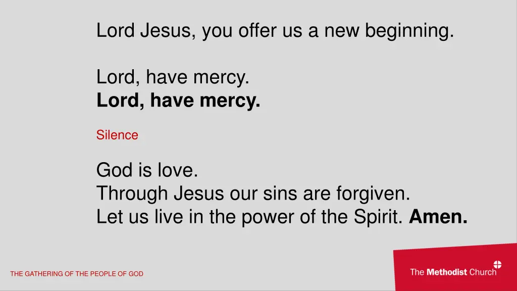 lord jesus you offer us a new beginning