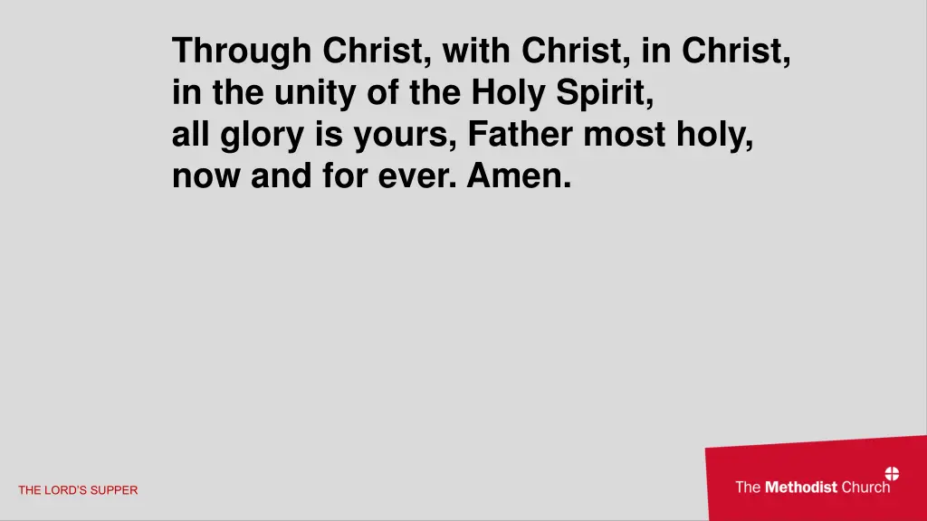 through christ with christ in christ in the unity