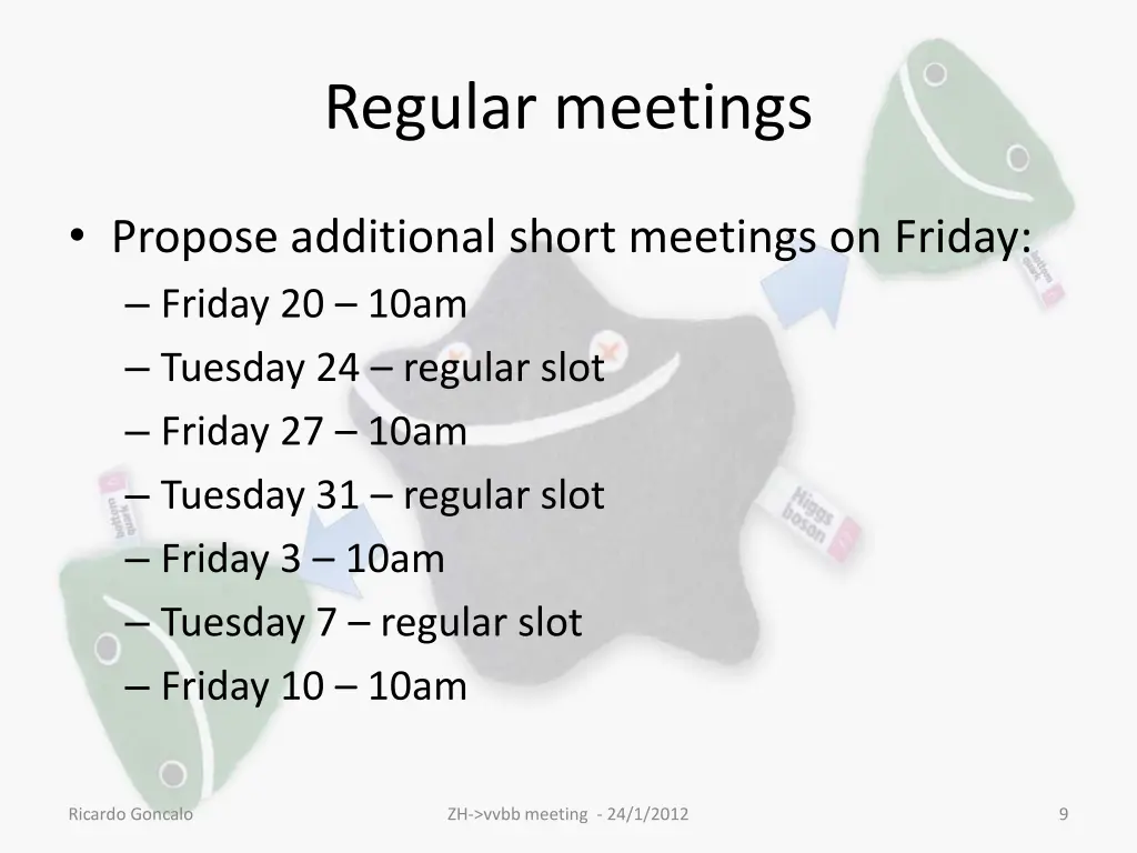 regular meetings