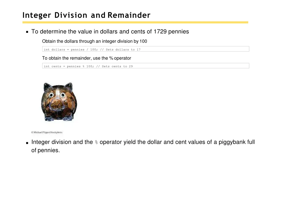 integer division and remainder 1