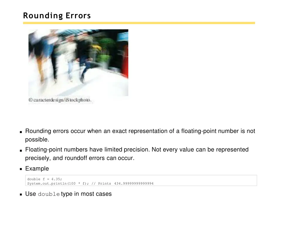 rounding errors