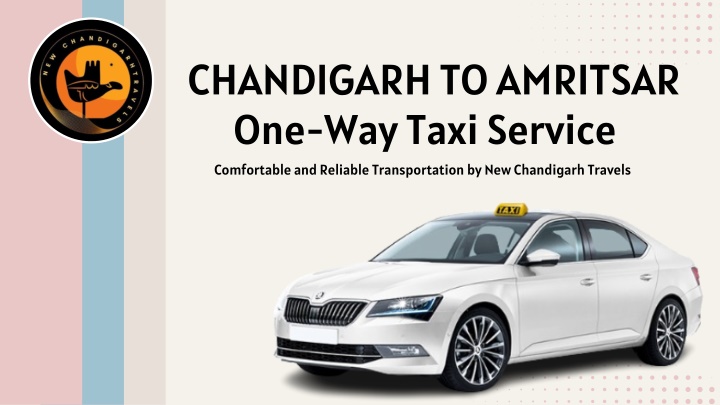 chandigarh to amritsar one way taxi service