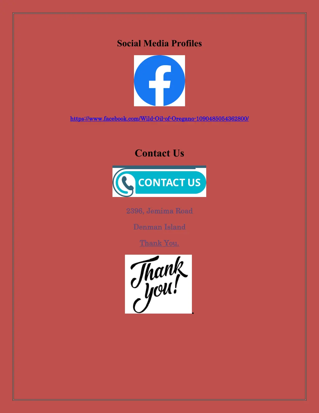 social media profiles