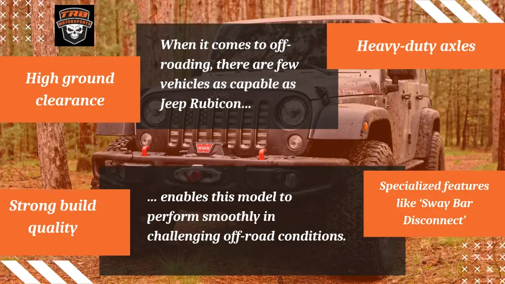 when it comes to off roading there