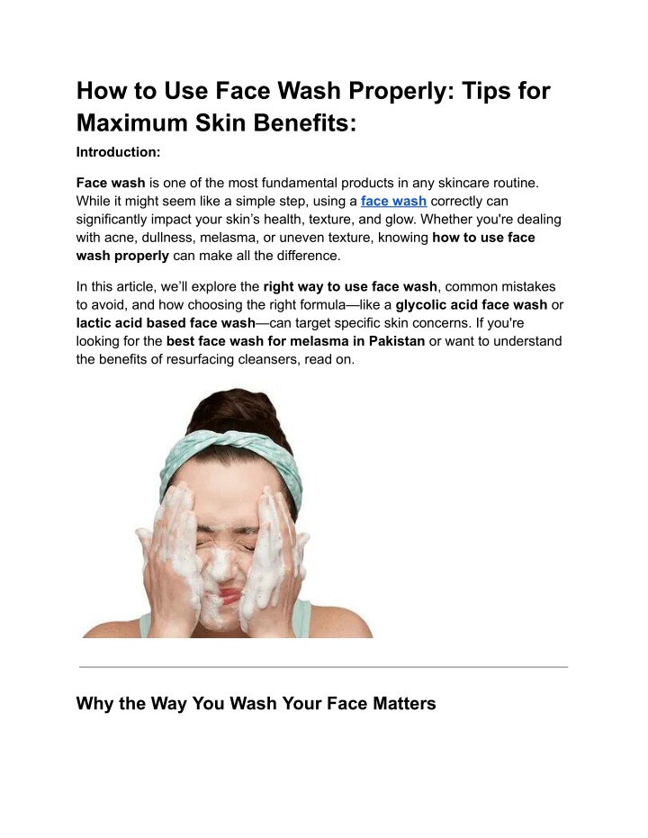 how to use face wash properly tips for maximum