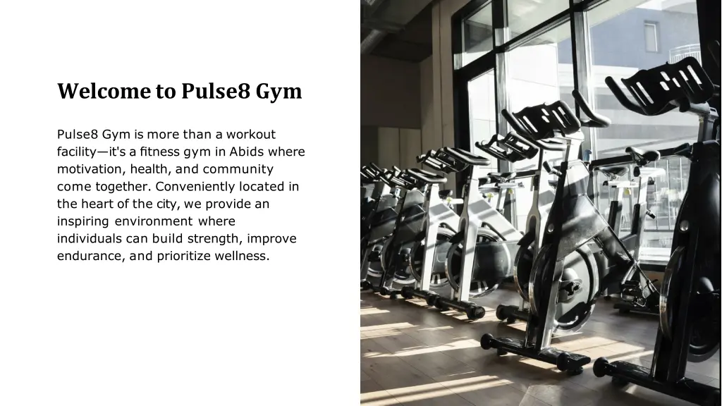 welcome to pulse8 gym