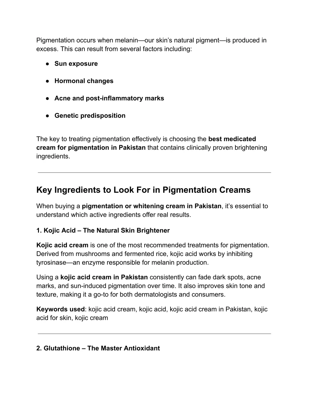 pigmentation occurs when melanin our skin