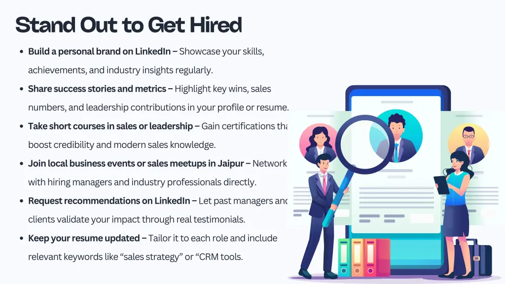 stand out to get hired