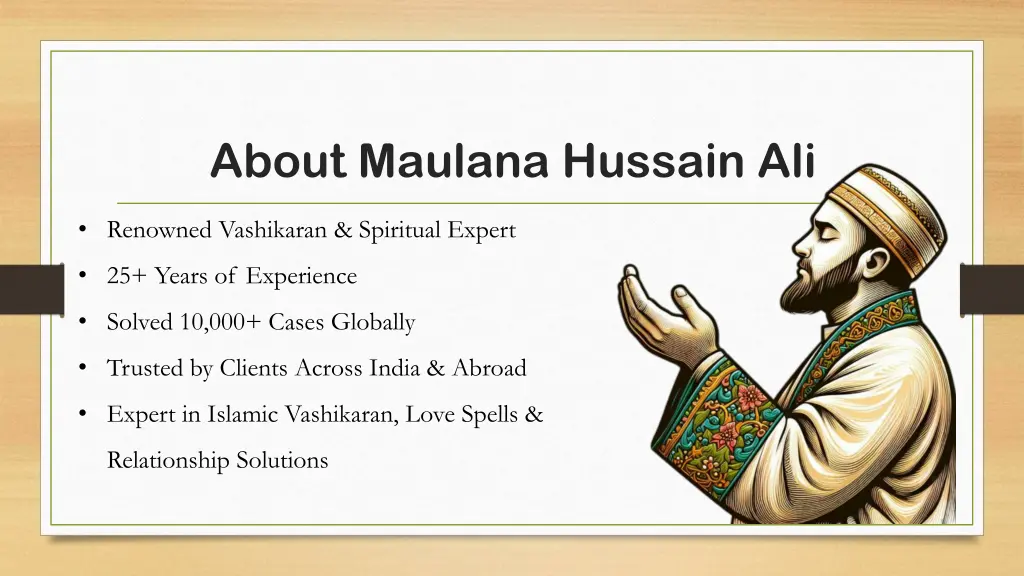 about maulana hussain ali
