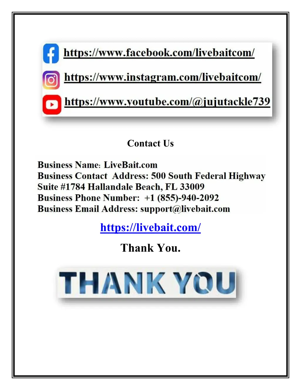 contact us