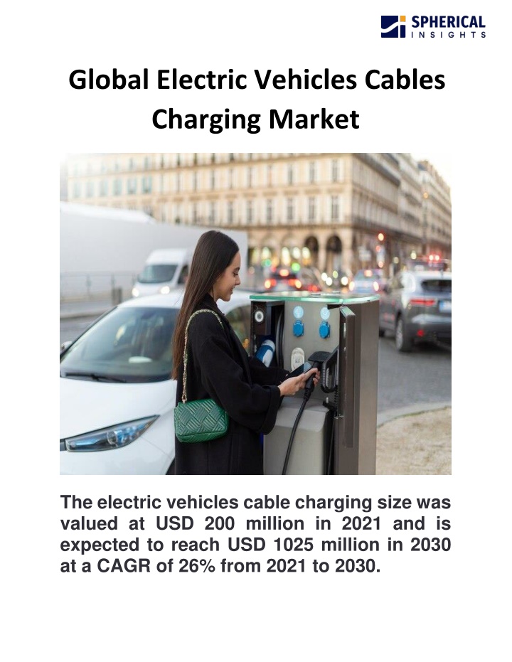 global electric vehicles cables charging market
