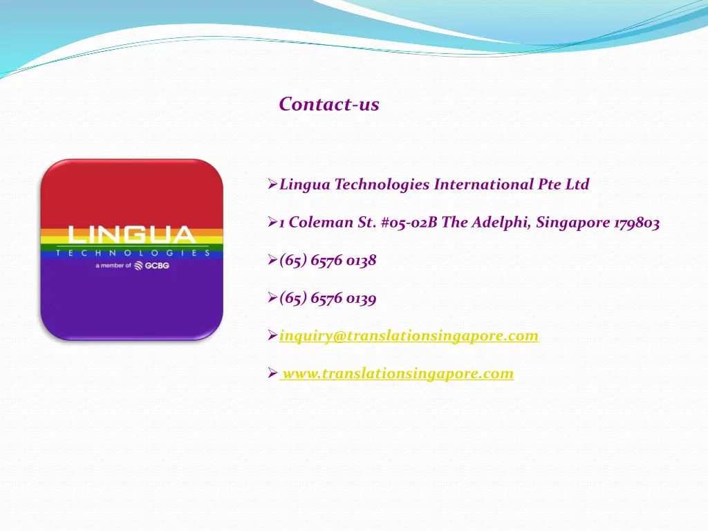 contact us