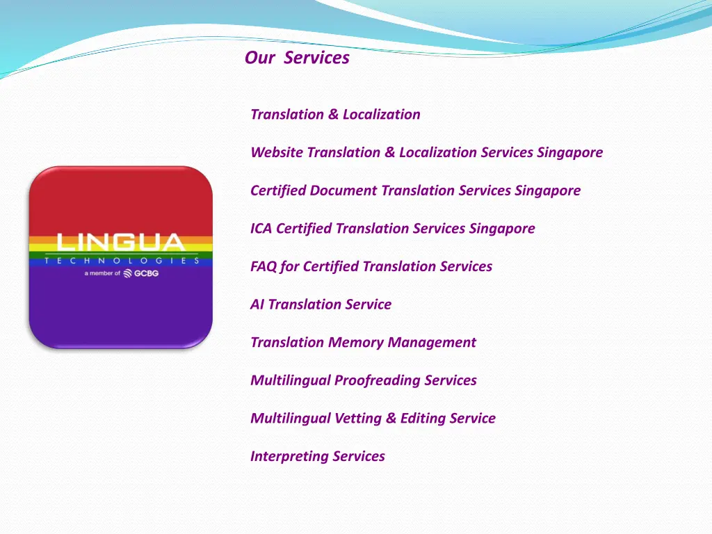 our services
