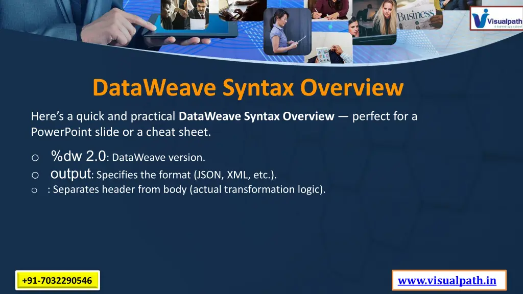 dataweave syntax overview