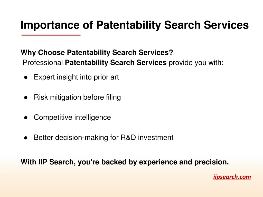 importance of patentability search services