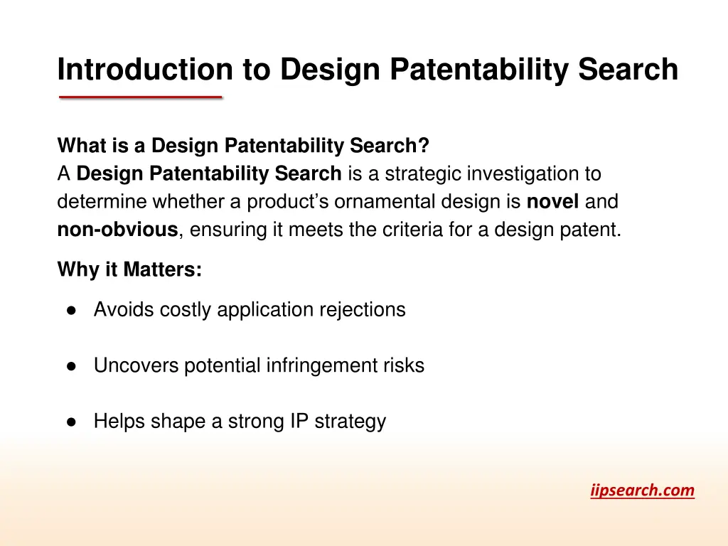 introduction to design patentability search